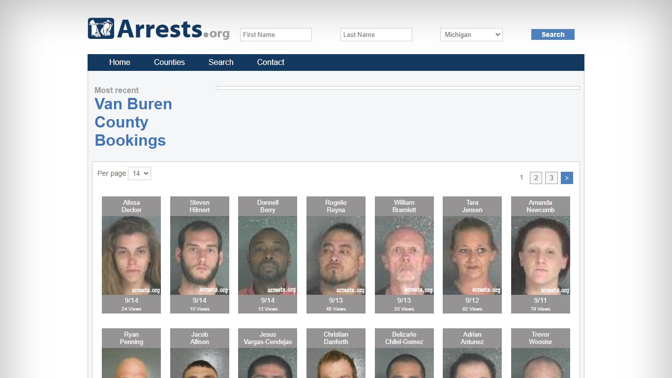 Van Buren County Arrests and Inmate Search